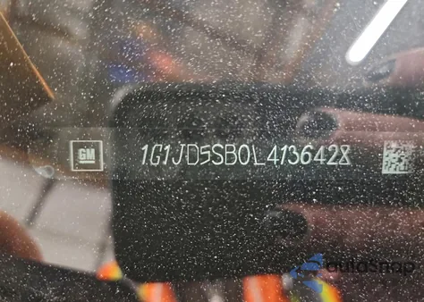 2020 Chevrolet Sonic Lt from USA, damaged, VIN 1G1JD5SB0L4136428